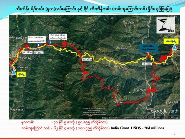 Indian Govt to Pay for New Tedim-Rih Highway