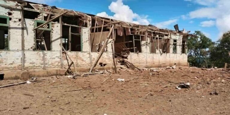 Junta bombs primary school in Hakha, killing 2 children, many injured