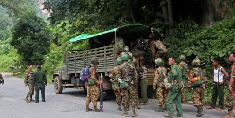 Chin resistance attacks junta reinforcement column in Falam, inflicting casualties