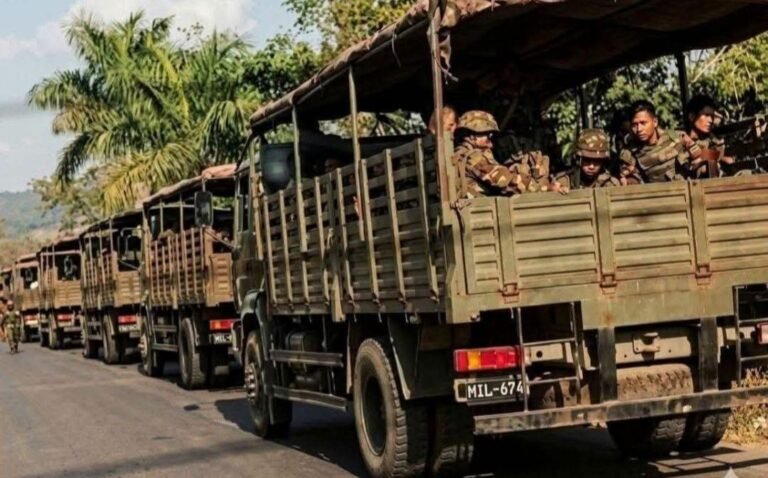 MyanmarJunta Convoy with 1,000 Troops Reaches Chin-Magway Border
