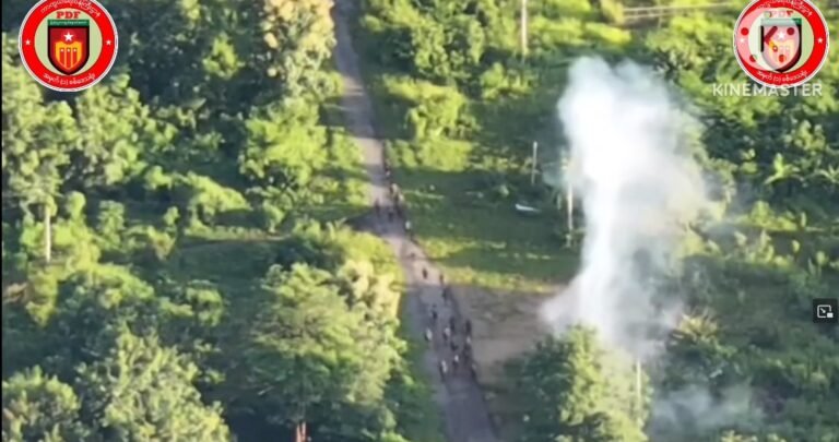 စစ်ကော်မရှင်တပ်ဦးစီးသည့် ကသည်းလက်နက်ကိုင်တပ်ဖွဲ့ ဒရုန်းဖြင့် တိုက်ခိုက်ခံရပြီး သေဆုံးမှုများပြား