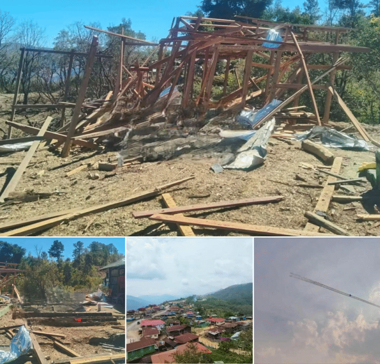 ထန်တလန်မြို့နယ် တလန်ခွါရွာကို စစ်ကောင်မရှင်တပ်က လေကြောင်းတိုက်ခိုက်၊ ပြည်သူ ၆ ဦးသေဆုံး