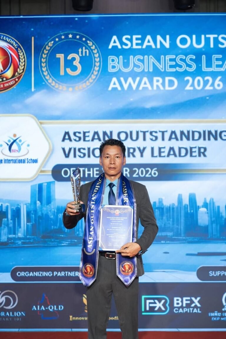 ချင်းစီးပွားရေးလုပ်ငန်းရှင်အမျိုးသားတစ်ဦး အာဆီယံအဆင့် ထူးချွန်ဆု ၂ ဆု ဆွတ်ခူး