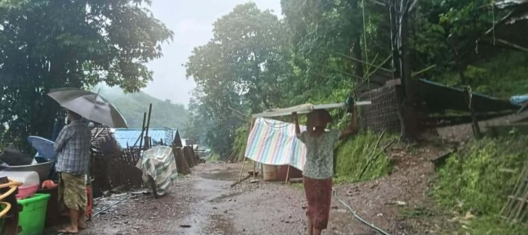 ပလက်ဝနှင့်ဆမီးတွင် ရေကြီးမှုကြောင့် ပျက်စီးမှုများရှိနေ